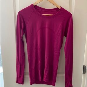 Lululemon Swifty Tech Magenta long sleeve